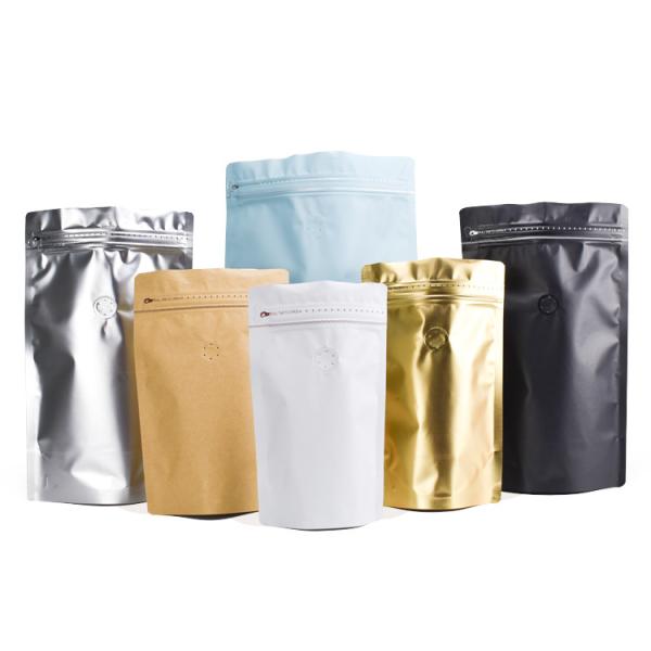 China Standing Black 1kg Coffee Packaging Pouch factory