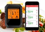 Digital Food Wireless Bluetooth BBQ Thermometer For Grill Oven Stainless Steel