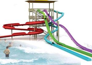 China Exciting Adult Water Park Big Spiral Pool Slide For Commercial Water Park Equipment factory
