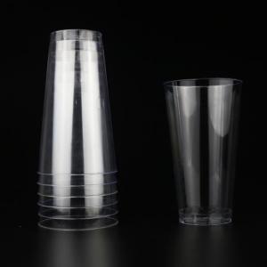 China Disposable Transparent Round Food Grade Plastic Cups For Juice And Water factory