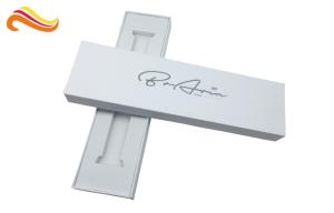 China Matt White watch band box , Pre-assembled jewelry package with white velvet tray factory