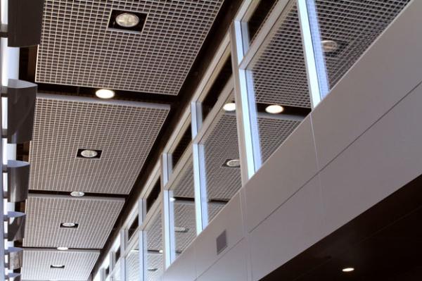 Station Aluminum Open Cell Ceiling , Aluminium Cell Ceiling For Ventilation