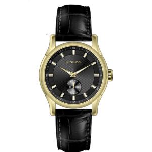 China Black OEM Round Shape Classic Automatic Watch CD Pattern Mineral Glass factory