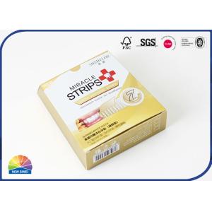 Gold Paper Folding Carton Box Daily Supplies Customizable Packaging