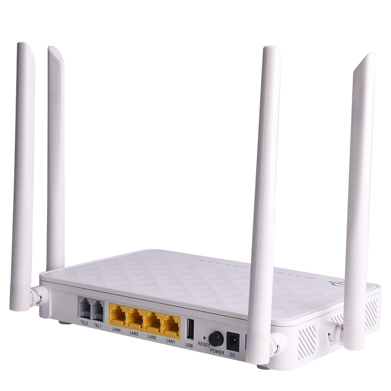 Fiber Optic Router 4GE 1 USB XPON AC Dual Band ONU