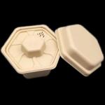 Hexagonal Travel Compostable Disposable Tea Pot Corn Starch Tea Set Pot