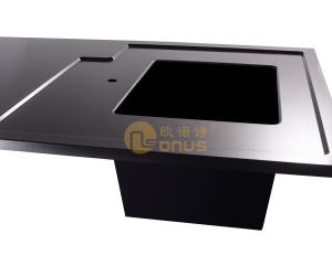 China Molded Marine Edge Epoxy Resin Laboratory Bench Top Prevent Spill factory