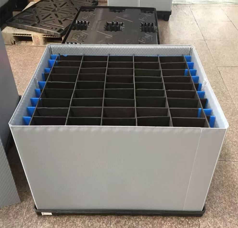 Polypropylene Plastic Pallet Box Durable Material Structure And Corrosion Resistance