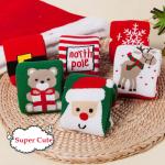 Kids Funny Cotton Socks Cartoon Christmas Santa Claus Socks For Boy Girls