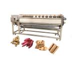 Automatic Diamond Spiral Shaft Carrot Potato Cleaning Peeling Machine for
