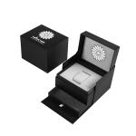 High End Luxury Watch Packaging Boxes 1 Slot With Large Spot UV Logo