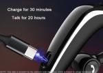 Waterproof IPX4 Bluetooth Headphones Ear Hook 19H Playback Flash Charging