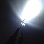 Traffic Warning Light LED Diode 5mm 45deg White Color 7000K 20000mcd High