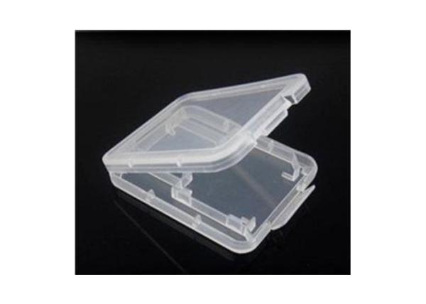 6.5g Clear Plastic Gift Boxes For SD Cards , Polypropylene Material Memory Card