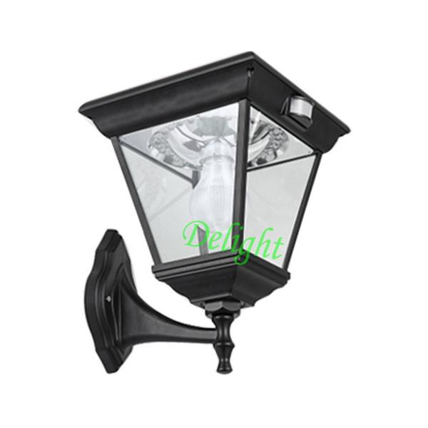 Outdoor garden aluminum wall light sensor LED Solar Energy PIR Wall Light (DL
