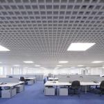 100x100 Metal Ceiling Tiles Grille Spacing Aluminum Cell Building Ceiling