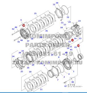 China part No. :14X-15-29220,14X-15-29230 , use for komatsu bulldzoer D65PX,D65EX ,D61PX,D63E，transmission Seal Ring factory