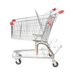 German Style Large Capacity Supermarket Metal Cart Carrying Heavy High Quality