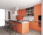 Modern Kitchen Cabinet Design Custom Shaker Kitchen Cabinet with Dining Island