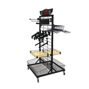 China Pragmatic Gridwall Display Stand Metal Grid Display Stands For Garment Accessories factory