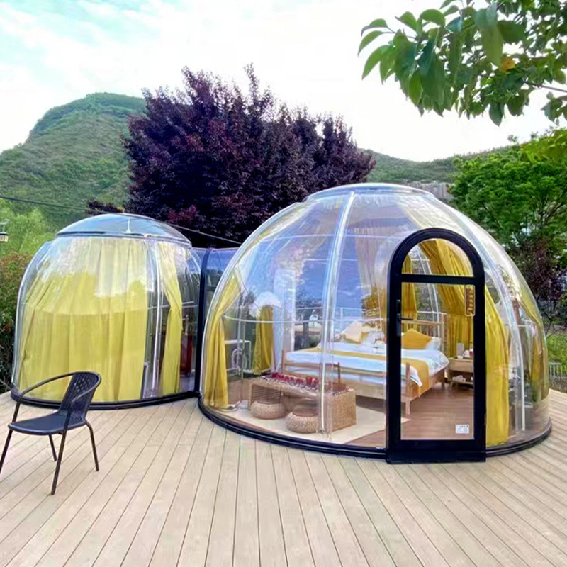 Panoramic Skylight Oversized Tent Recreational Outdoor Layout Residential Hostel Party Play Star Room
