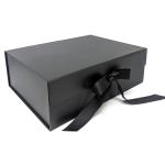 Ribbon Closure Cardboard Gift Boxes , Wedding Party Luxury Gift Box