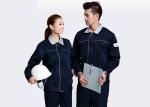 Eco - Friendly Industrial Work Uniforms Cuff Snap Design With Pocket On Sleeve