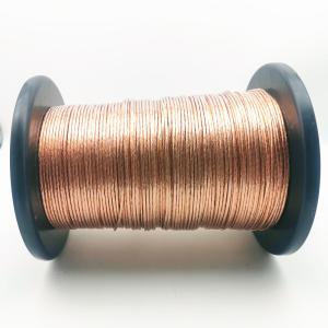 China 24 Strands High Frequency Copper Litz Wire Pet Coat 130 Degree 0.1mm factory