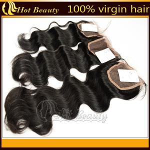 China Chinese Human Lace Top Closure Natural Tangle Free 130% Hair Density factory