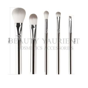 China Long Lasting Daily 5pcs Makeup Brush Set Electroplating Plastic Makeup Brush factory