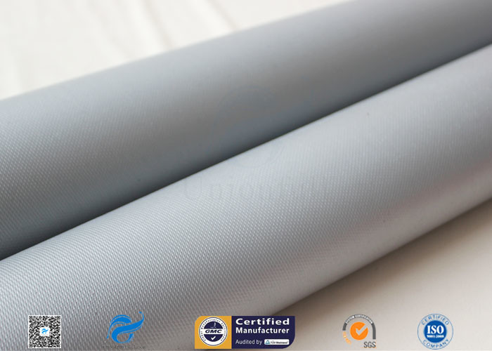 900Gsm 0.9mm Silicone Coated Fiberglass Fabric , Heat Resistant Silicone Coated Glass Cloth