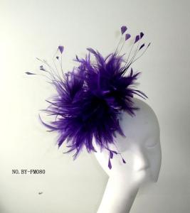 China Dyed Hackle And Coque Feather Mounts , Chicken Flower Feather Headband factory