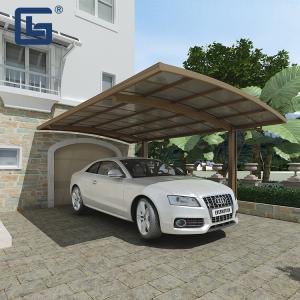 China UV Protection Metal Frame Carport Kits Polycarbonate Aluminium Cantilever 3mm Thickness factory