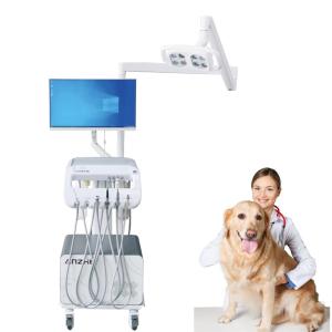 China Foshan Professional Dental Factory Vet Use Portable Dental Unit with Operation Light Pet Teeth Therapay Cart factory