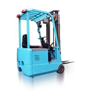 China AC Motor Three Wheel Electric Forklift 1000kg Rated Loading Capacity New Condition factory