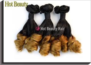 China Ombre Color Grade 7A Virgin Hair Bundles Spring Curl Fashion Style For Women factory