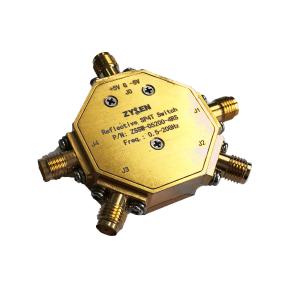China 0.5 to 20GHz Wideband SP4T Pin Diode Switch 60dB, SMA Connector factory