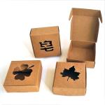 Wholesale kraft paper plain soaps paper box without printing