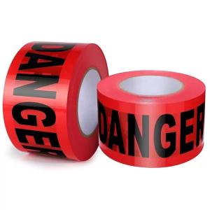 China PE Plastic Barrier Tape Roll Danger Tape For Construction And Law Enforcement factory