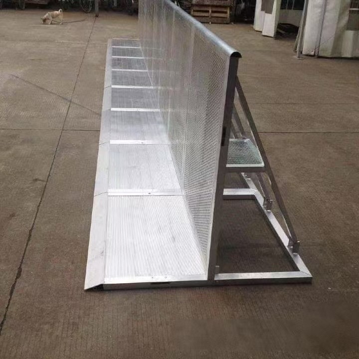 Portable Foldable Aluminum Crowd Control Barrier For Concert Security