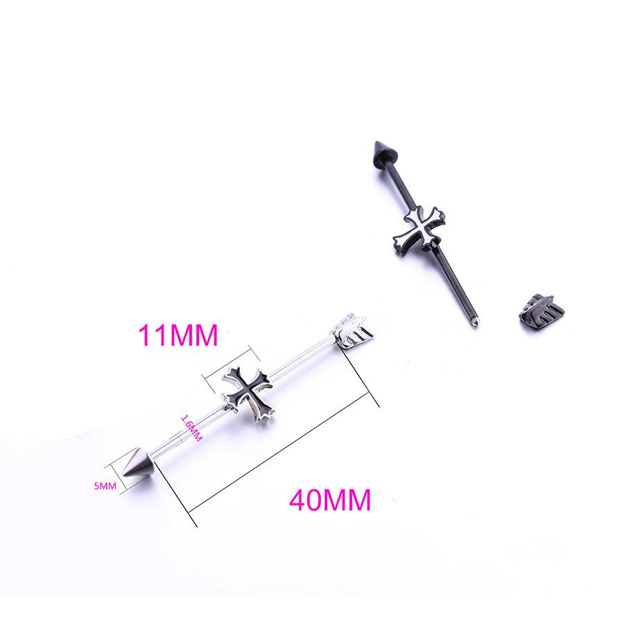 Stainless Steel Industrial Barbell Piercing Jewelry With Factory Price