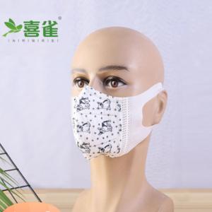 China Disposable Breathing Filter Mask 3D Stretch Cloth 3 Ply Non Woven Face Mask T/CTCA 7-2019 factory