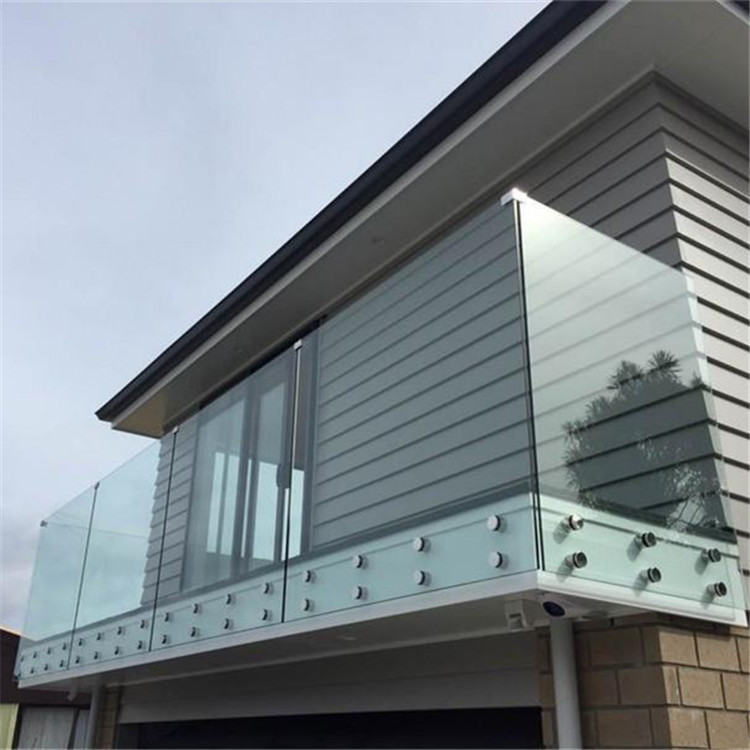Frameless Standoff Stainless Steel Glass Railing Baluster Constrcution Usage