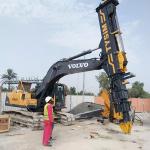 1600kg Mini Excavator Long Reach Attachment Clamshell Excavator Telescopic Boom
