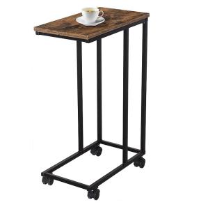 China C Shaped End Side Couch Table,Snack Style for Living Room,Sofa,TV Tray factory