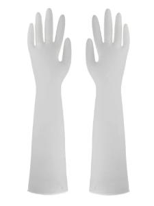 China Anti Allergy Disposable Nitrile Glove 16 Inches Industrial Extended Cuff Exam factory