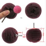 Bordeaux Red 80mm Car Wash Sponge Ball For Car Wax And Car Polishing