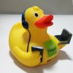 Eco - Friendly Bath Tub Weighted Rubber Ducks Harmless For Children Shower OEM