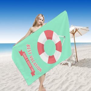 China Digital Printed Quick Dry Beach Towel , Travel Beach Towel Promotional Large Thick factory
