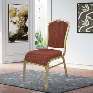 China Gold Metal Stackable Banquet Chair Commercial Hotel Furniture factory